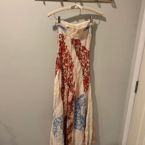 NWOT Free People Gianna Patchwork Jumpsuit - Picture 10 of 11